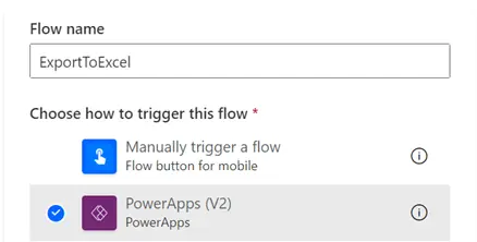 PowerApps Export data to CSV - Excel