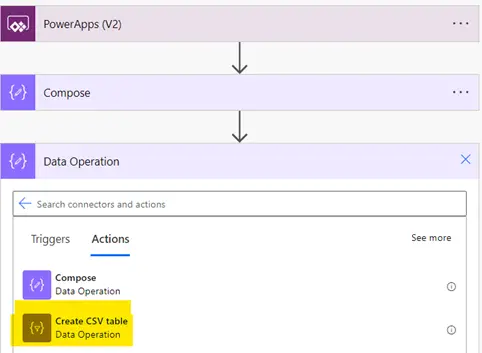 PowerApps Export data to CSV - Excel