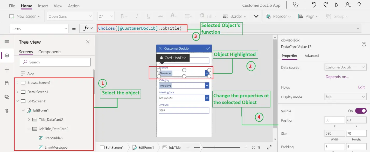 powerapp configuration properties